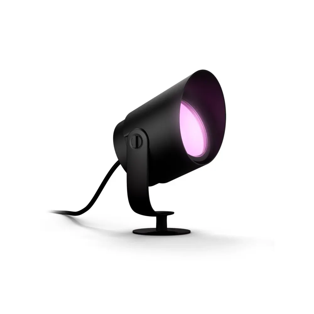 Projecteur extérieur LED 8W 24VDC avec piquet couleur blanche modèle Lily XL PHILIPS Hue avec Détecteur de Mouvement