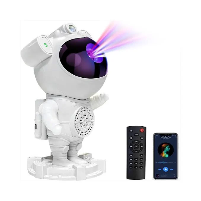 Astronaut Projector LED Lights Blanc pur en finition anthracite