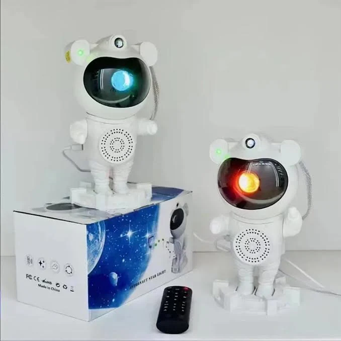 Astronaut Projector LED Lights Blanc pur en finition anthracite