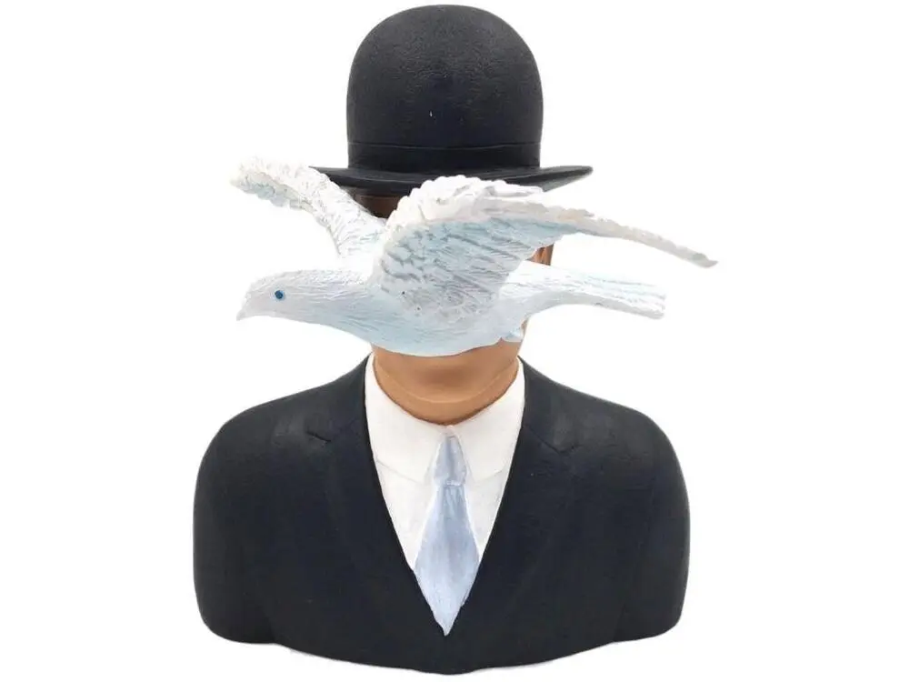 Statuette de collection Magritte - L'homme au Chapeau Melon