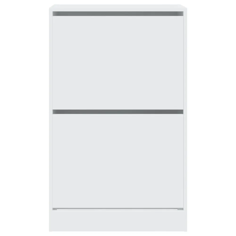 Armoire à chaussures range chaussures rangement meuble entrée couloir salon 60 x 34 x 96,5 cm bois d'ingénierie blanc 02_0...