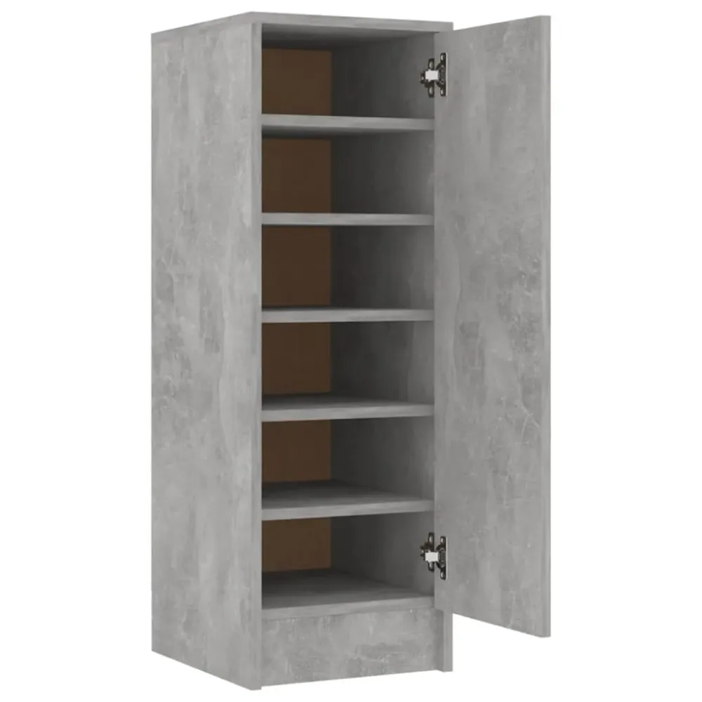 Armoire à chaussures range chaussures rangement meuble entrée couloir salon 32 x 35 x 92 cm bois d’ingénierie gris 02_0021811
