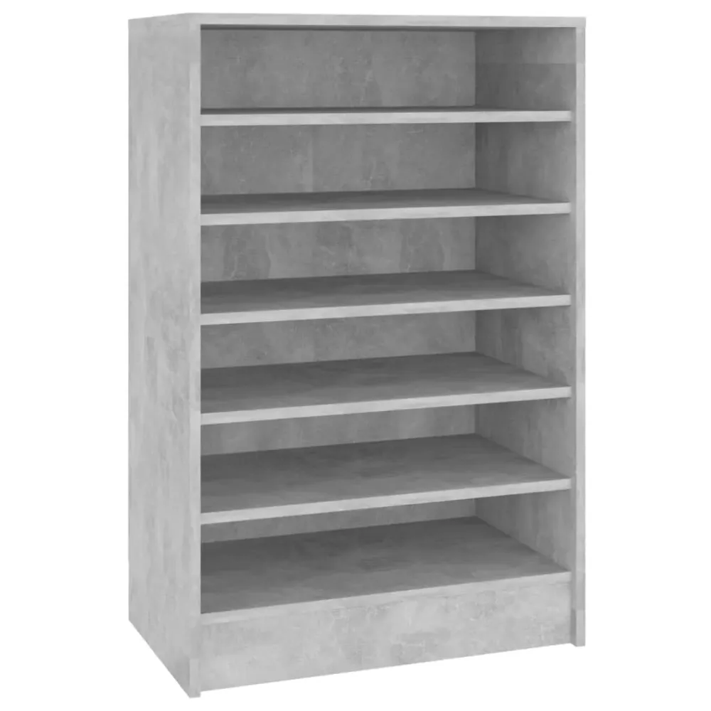 Armoire à chaussures range chaussures rangement meuble entrée couloir salon 60 x 35 x 92 cm bois d’ingénierie gris 02_0021837