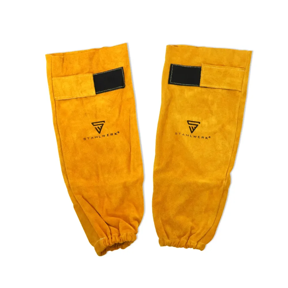 Ensemble de vêtements de protection de soudage en acierworks - tablier de soudage + gants de soudage + protection par pulv...