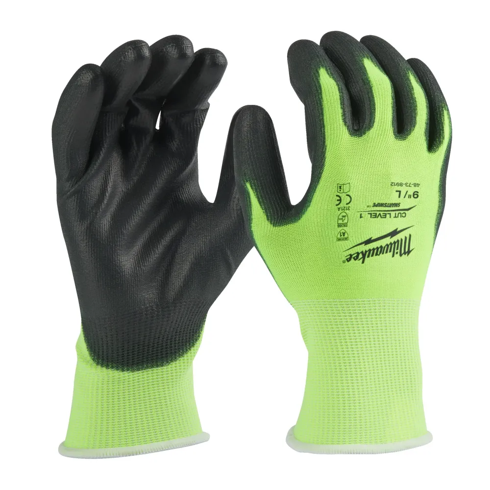 MILWAUKEE® Gants Hi-Vis anti-coupure niveau - Taille 9/L