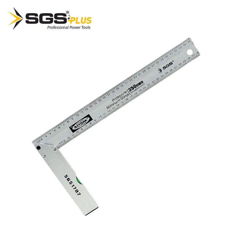 Equerre de Menuisier avec Niveau 350mm Longueur : 300 mm