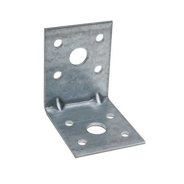 Équerre assemblage de menuiserie bois et charpente EA Renforcée - Dimensions (L1 x L2) : 40 x 40 mm - Largeur : 60 mm - Ép...