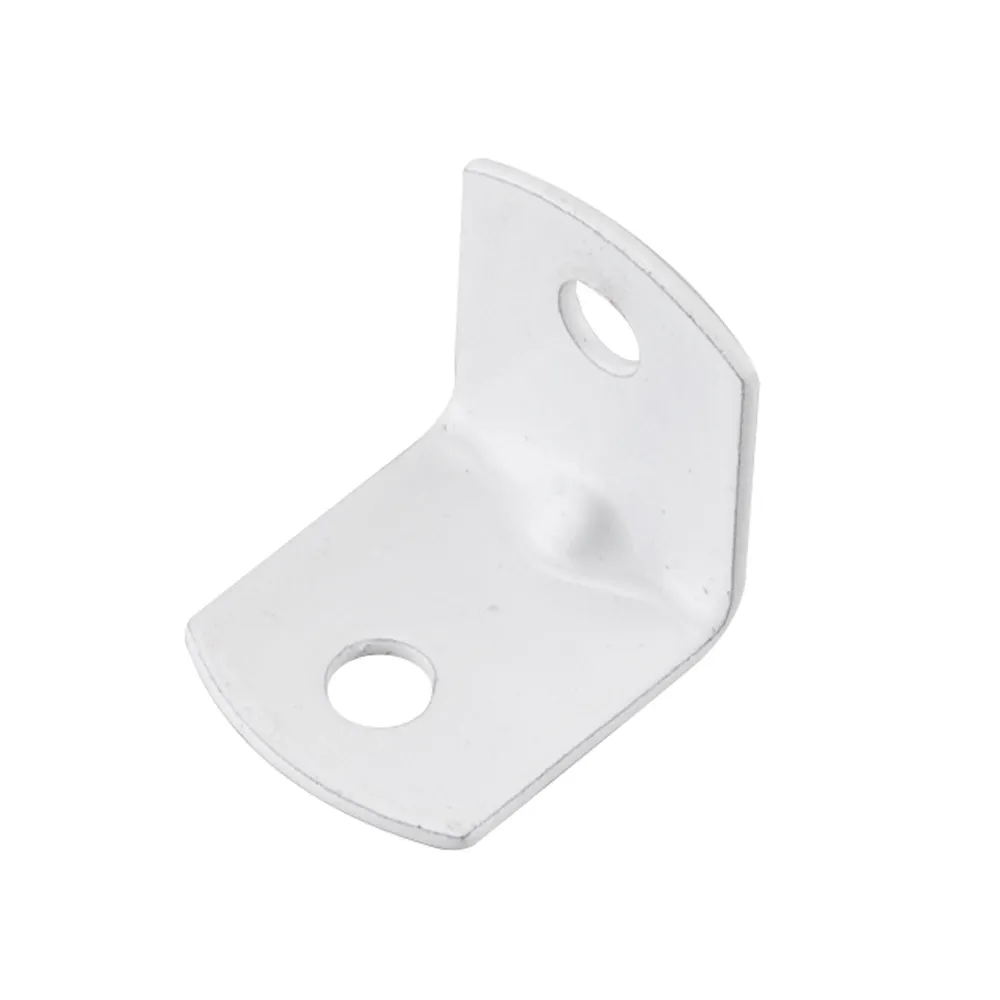 Équerre de coin blanche de 3/4'' x 3/4'', emballage de 20 unités avec poignée antidérapante