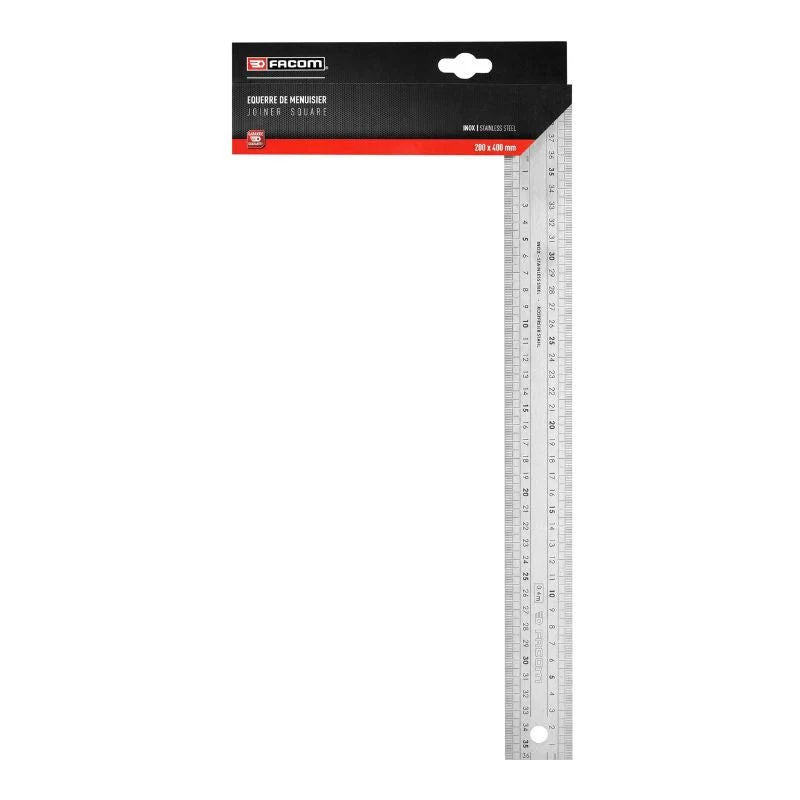 Équerre combinée Equerre de menuisier FACOM 1223.04PB - Inox - 40x20cm