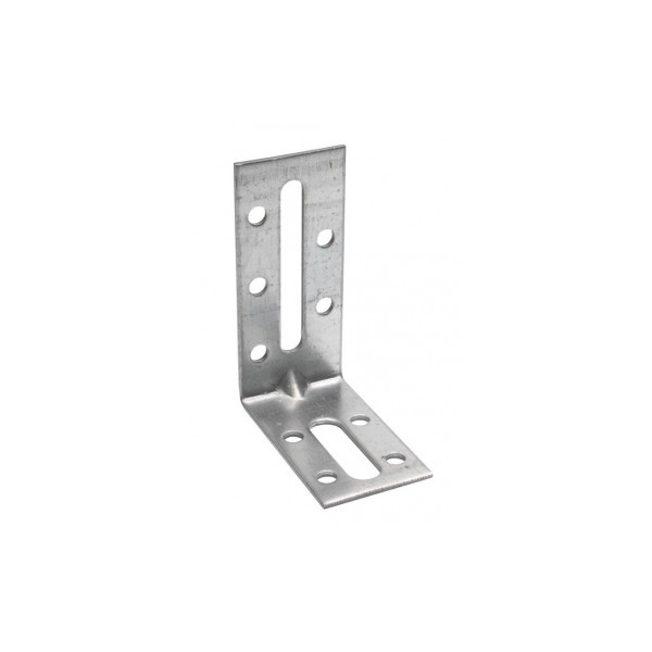 Équerre de fixation de menuiserie bois et charpente EFFIXR Renforcée - Dimensions (L1 x L2) : 80 x 55 mm - Largeur : 30 mm...