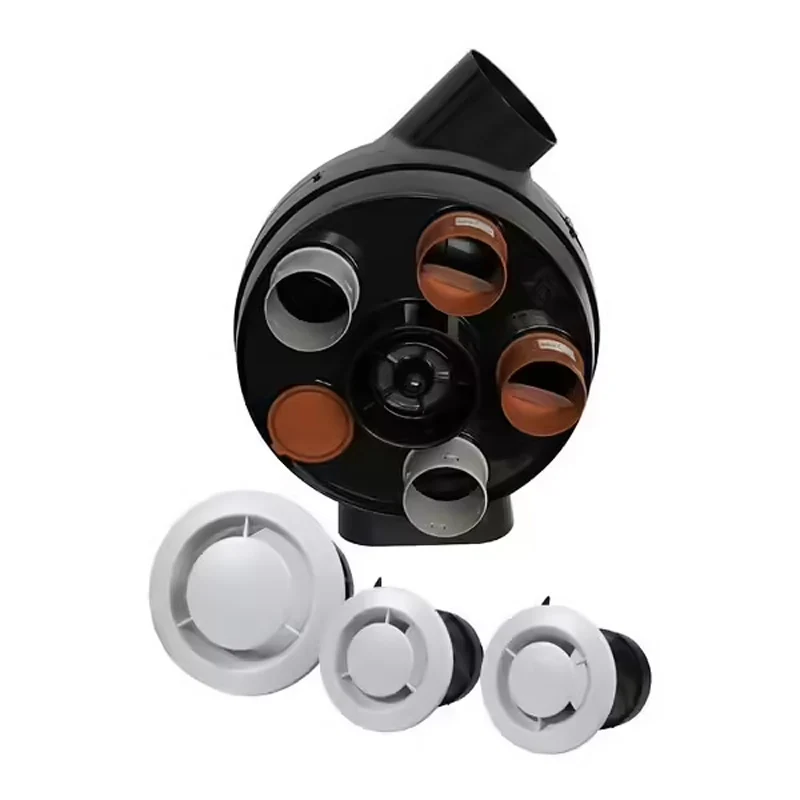 Kit PENTA VMC minimaliste flux autoréglable VORTICE KVAPE5 suspendue ou fixée + 3 bouches