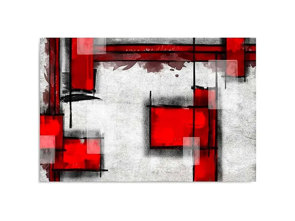 Tableau 5 abstraction géométrique - 120 x 80 cm (Charge max 30 kg)