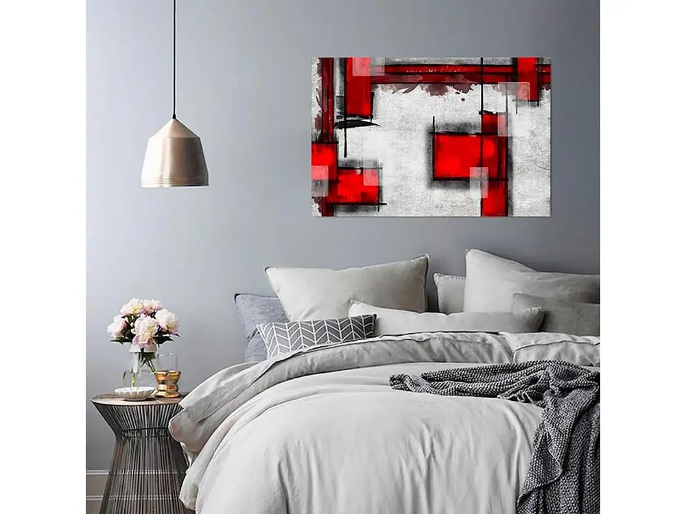 Tableau 5 abstraction géométrique - 120 x 80 cm (Charge max 30 kg)