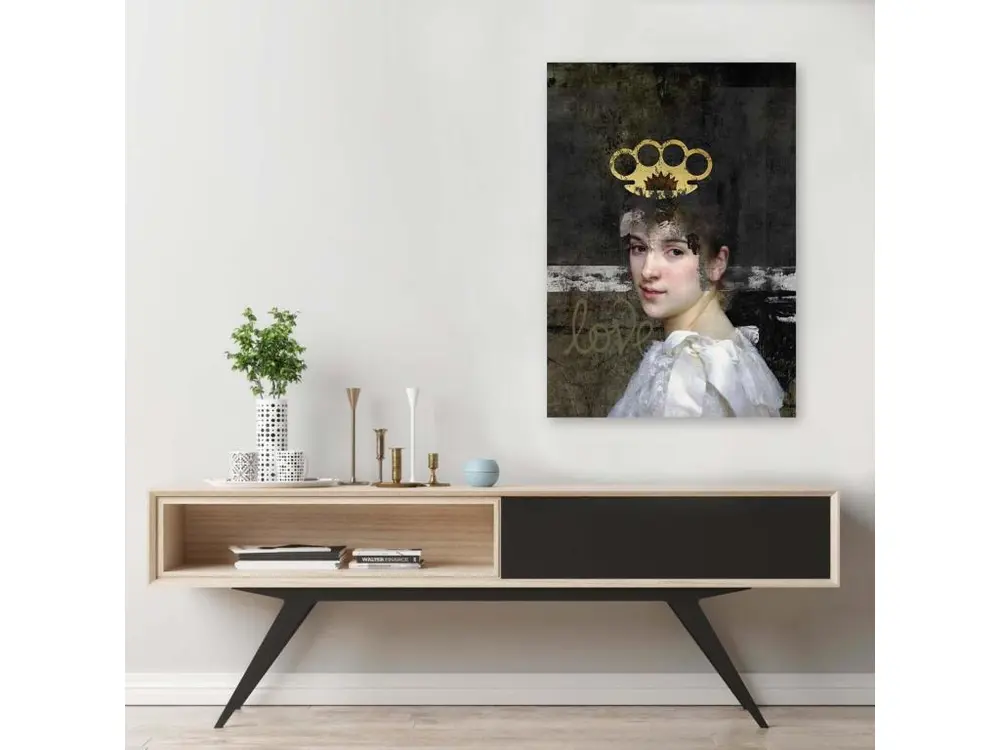 Tableau décor d'image de collage numérique xxl - 50 x 70 cm pour Mur en placo