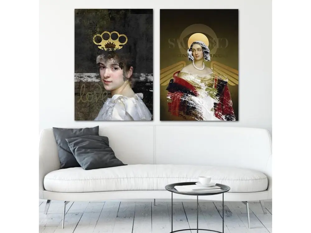 Tableau décor d'image de collage numérique xxl - 50 x 70 cm pour Mur en placo