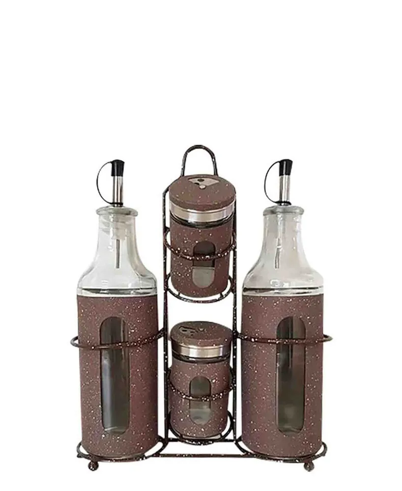Ferrure PVC CH 4Pcs Condiment Set Window - Red