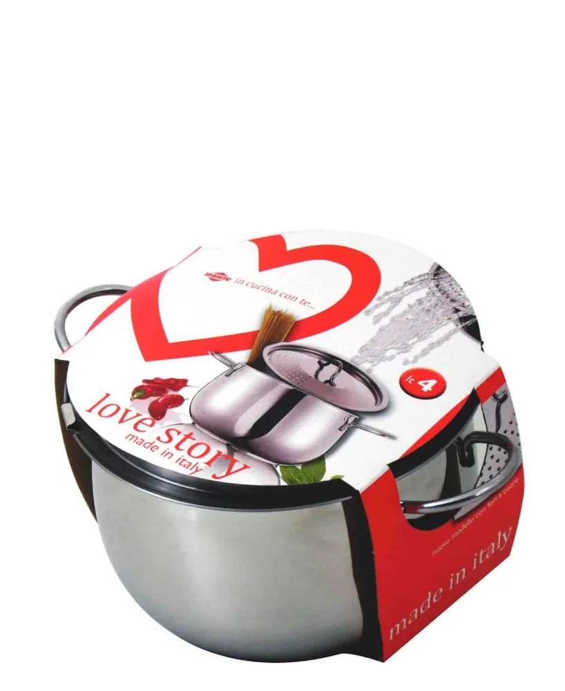 Kitchen Life Cook & Drain Pot Lid 4.5lt - Effet argent en Acier galvanisé
