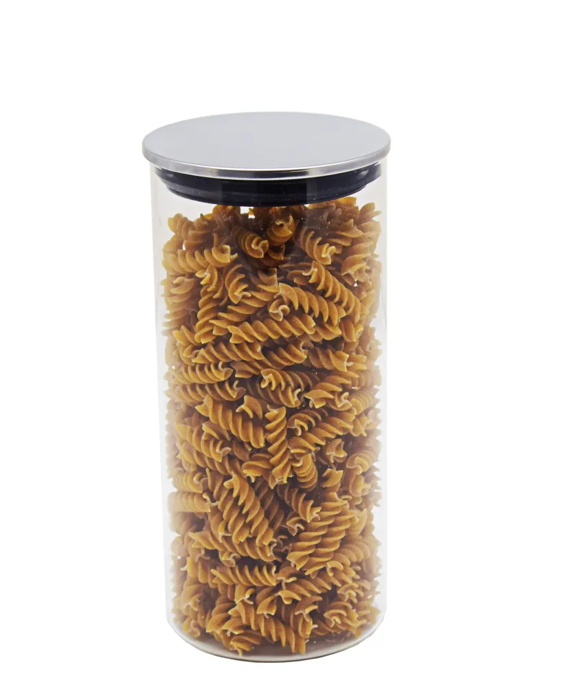Kitchen Life Borosilicate 1.5L Canister Silver Lid - Cristallin