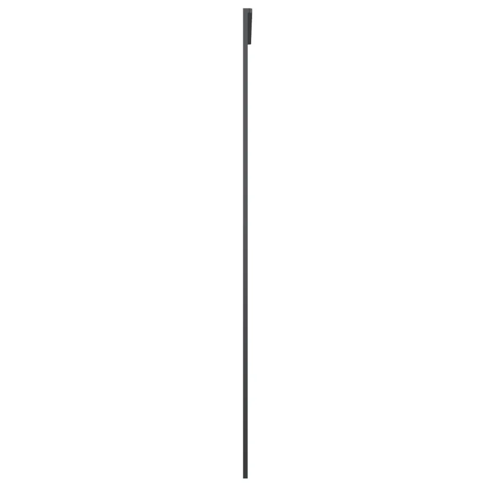 Certifié NF Porte coulissante Verre ESG dépoli et aluminium 76x205 cm Noir