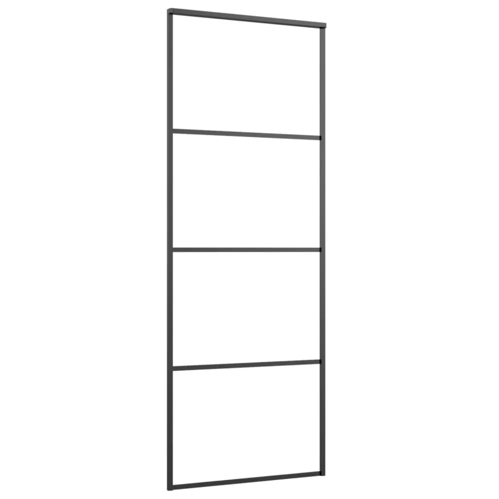 Charnière à vis cachée Porte coulissante avec kit de quincaillerie 76x205 cm Verre ESG