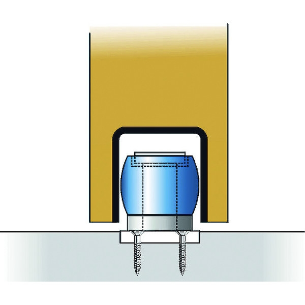 Cylindre de sécurité Profil U de guidage 25x17 mm pour porte coulissante 1109 - Guide déporté : Non - Longueur : 4000 mm -...