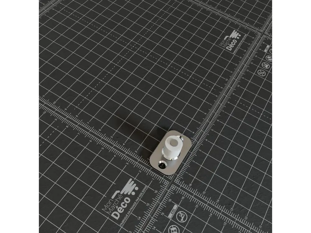 Guide Porte Coulissante Multidiamètre avec Gâche Incluse