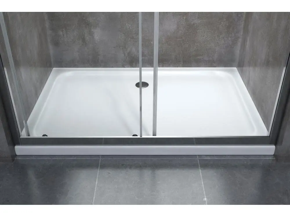 Porte de douche de 6 mm pour installation en niche H.190 avec overture coulissante – 95-100 cm Kit d'installation complet
