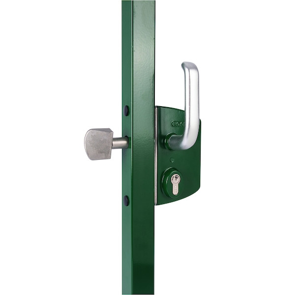 Serrure pour portail battant- coulissant LSKZ - vert - réversible - LOCINOX | Installation Facile