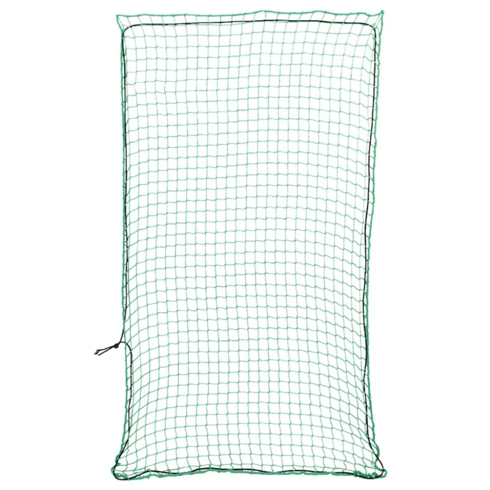 Filet pour remorque couverture de protection d'arrimage cargaison galerie de toit avec corde élastique 3 x 1,65 m PP vert...