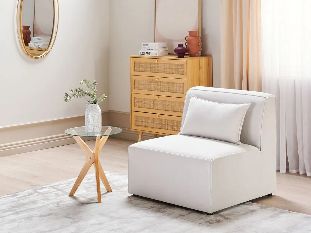 Jumbo Cord 1-Seat Section Off Blanc pur LEMVIG