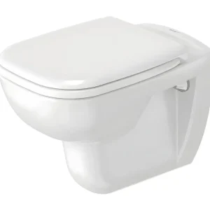 WC suspendu DURAVIT D-code avec abattant frein de chute synthétique