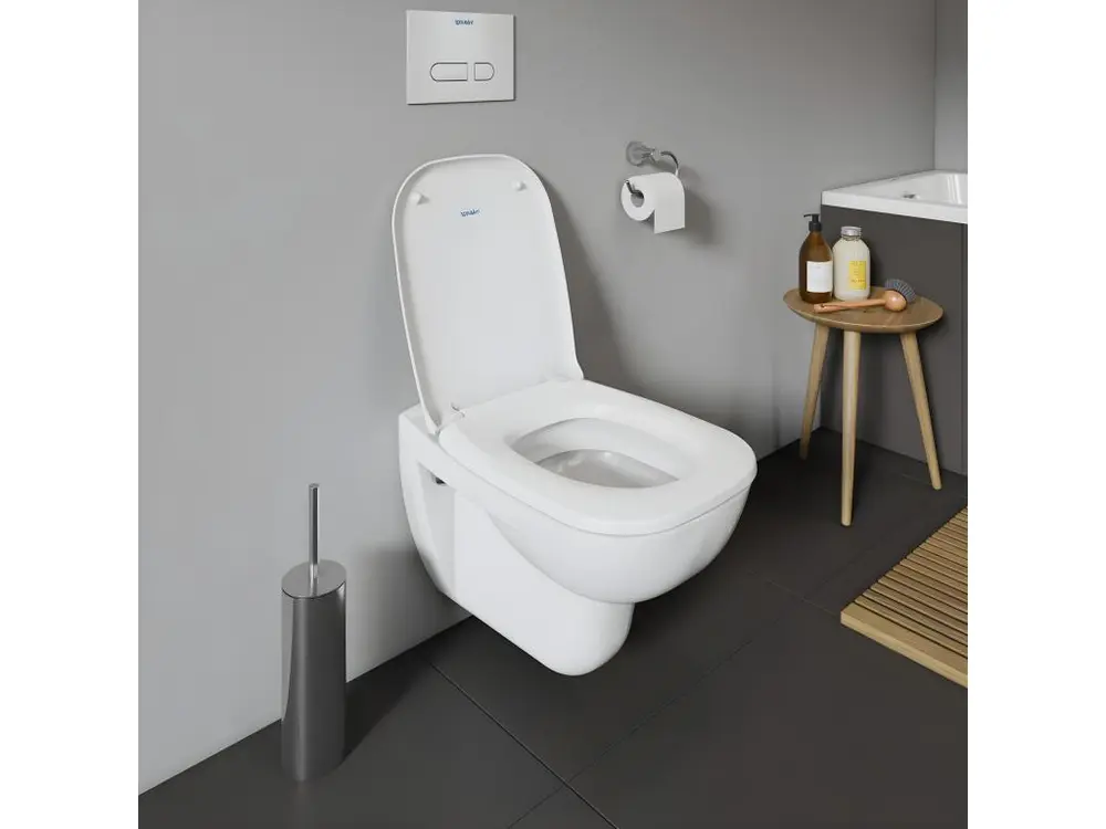 WC suspendu DURAVIT D-code avec abattant frein de chute synthétique