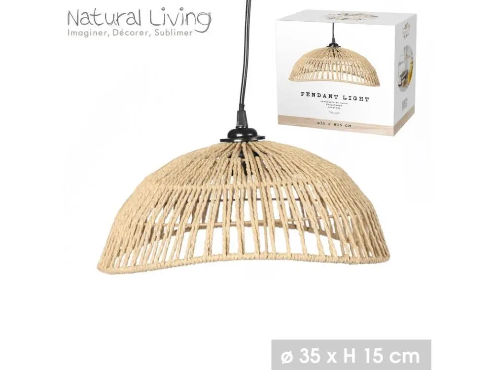 Suspension en corde Micha D35 Natural Living - Naturel évident