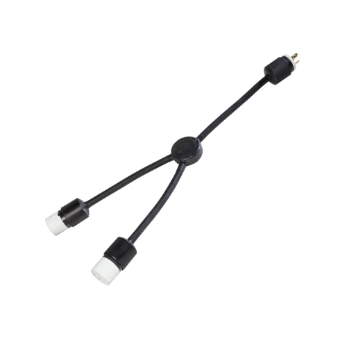 3' Ft Y-Adapter 30A Nema 10/3 Two L6-30R SOOW 1034