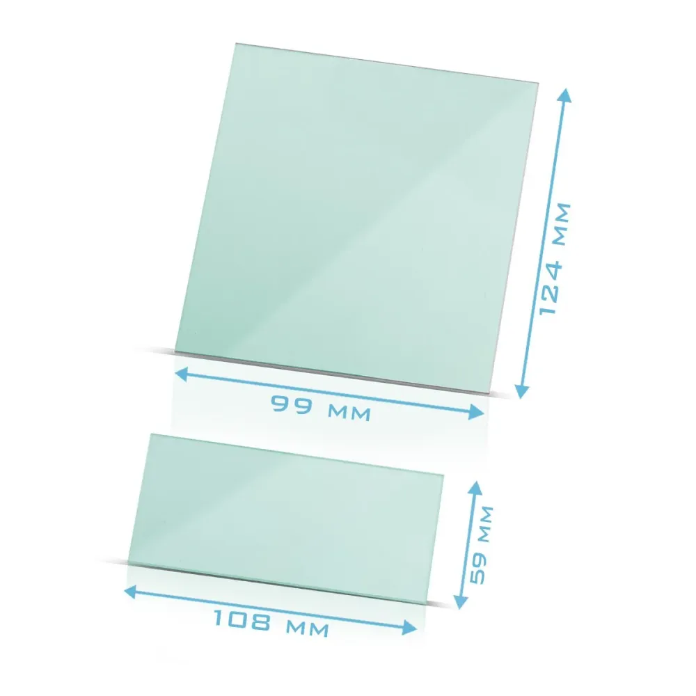 Acier Mill Schweißhelm Intentions 8 Set, intérieur et externes lunettes de remplacement | Verre de protection du soudage |...