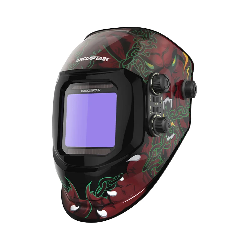 Casque de soudage à obscurcissement automatique, spacieux écran de visualisation, masque de soudage de couleur vraie, conc...