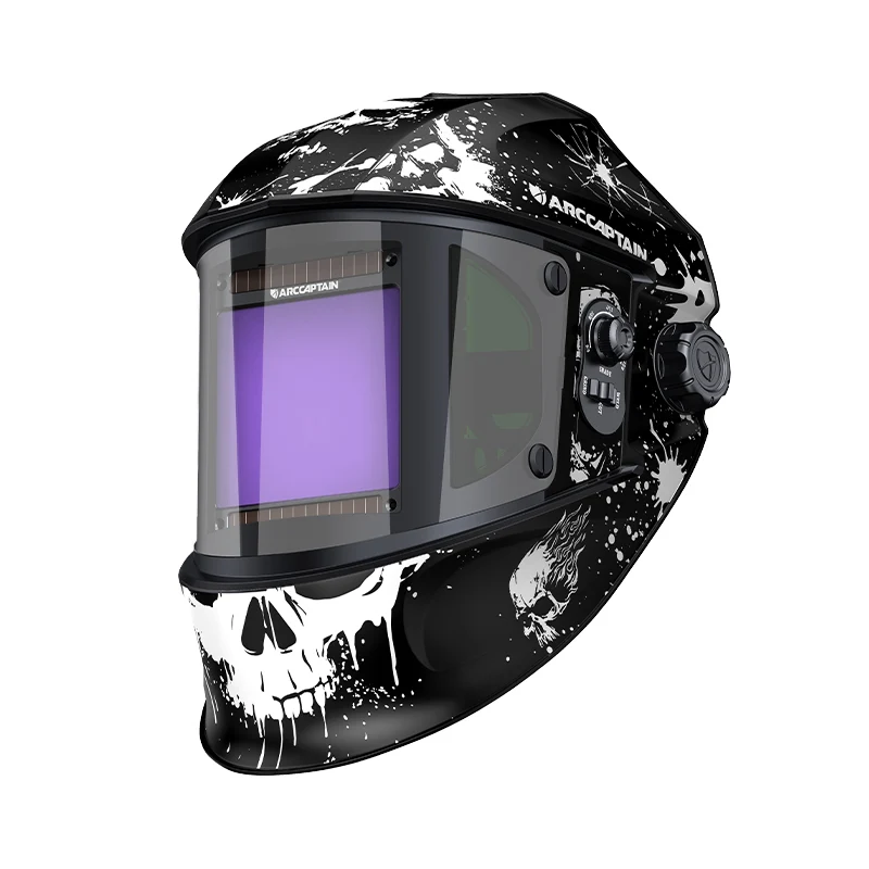 Casque de soudure assombrissant automatique de grande vue 3,94" casque de soudure de couleur vraie de X3.66"