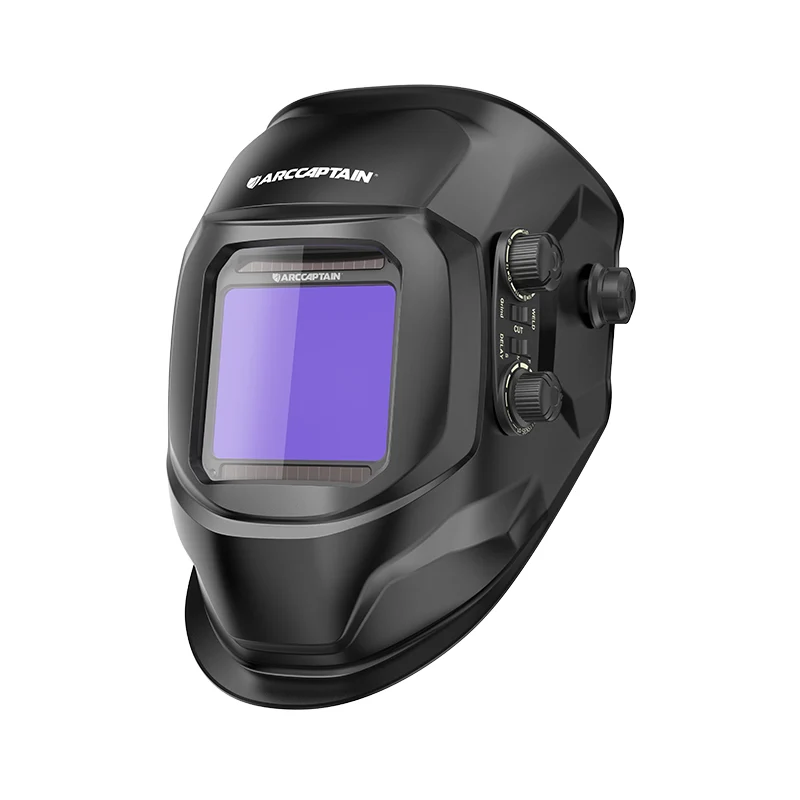 Casque de soudure assombrissant automatique de grande vue 3,94" casque de soudure de couleur vraie de X3.66"
