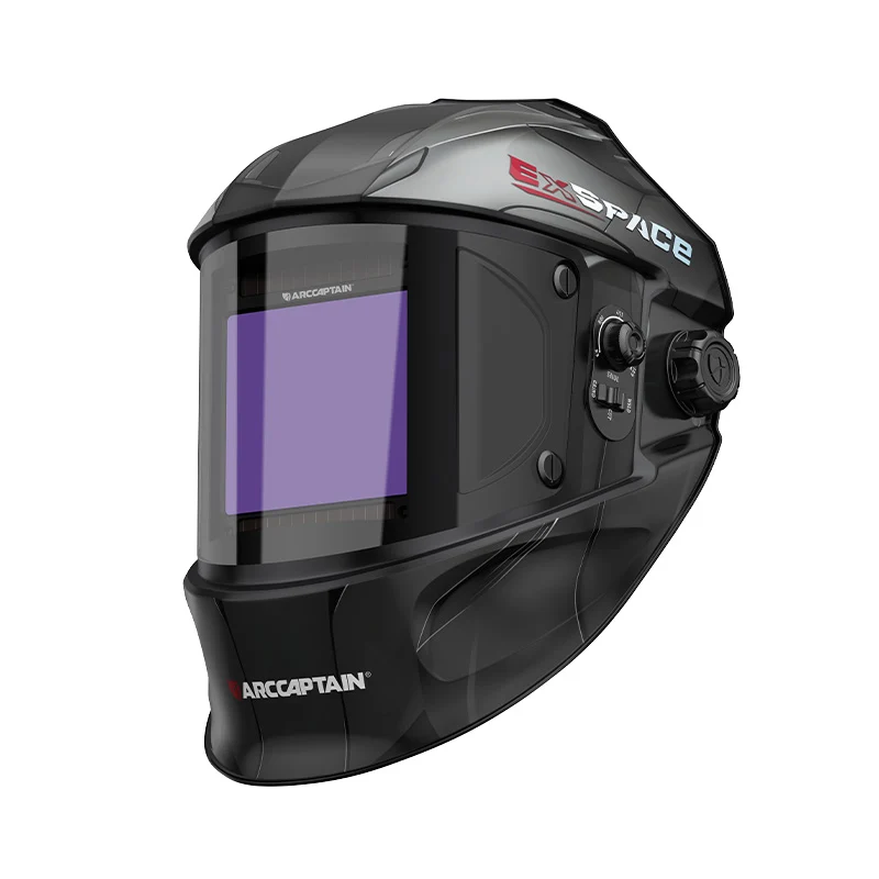 Casque de soudure assombrissant automatique de grande vue 3,94" casque de soudure de couleur vraie de X3.66"