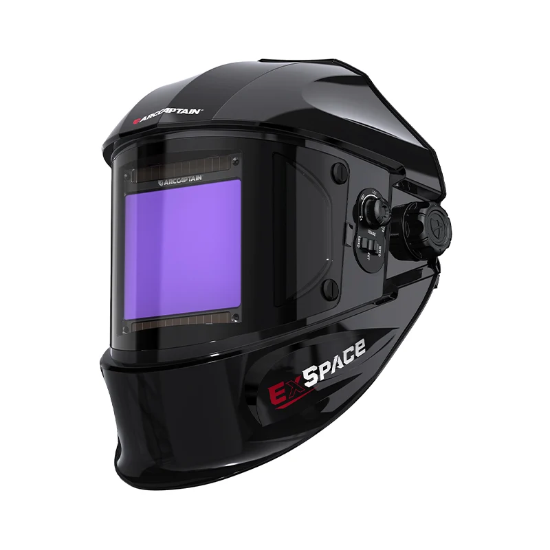 Casque de soudure assombrissant automatique de grande vue 3,94" casque de soudure de couleur vraie de X3.66"