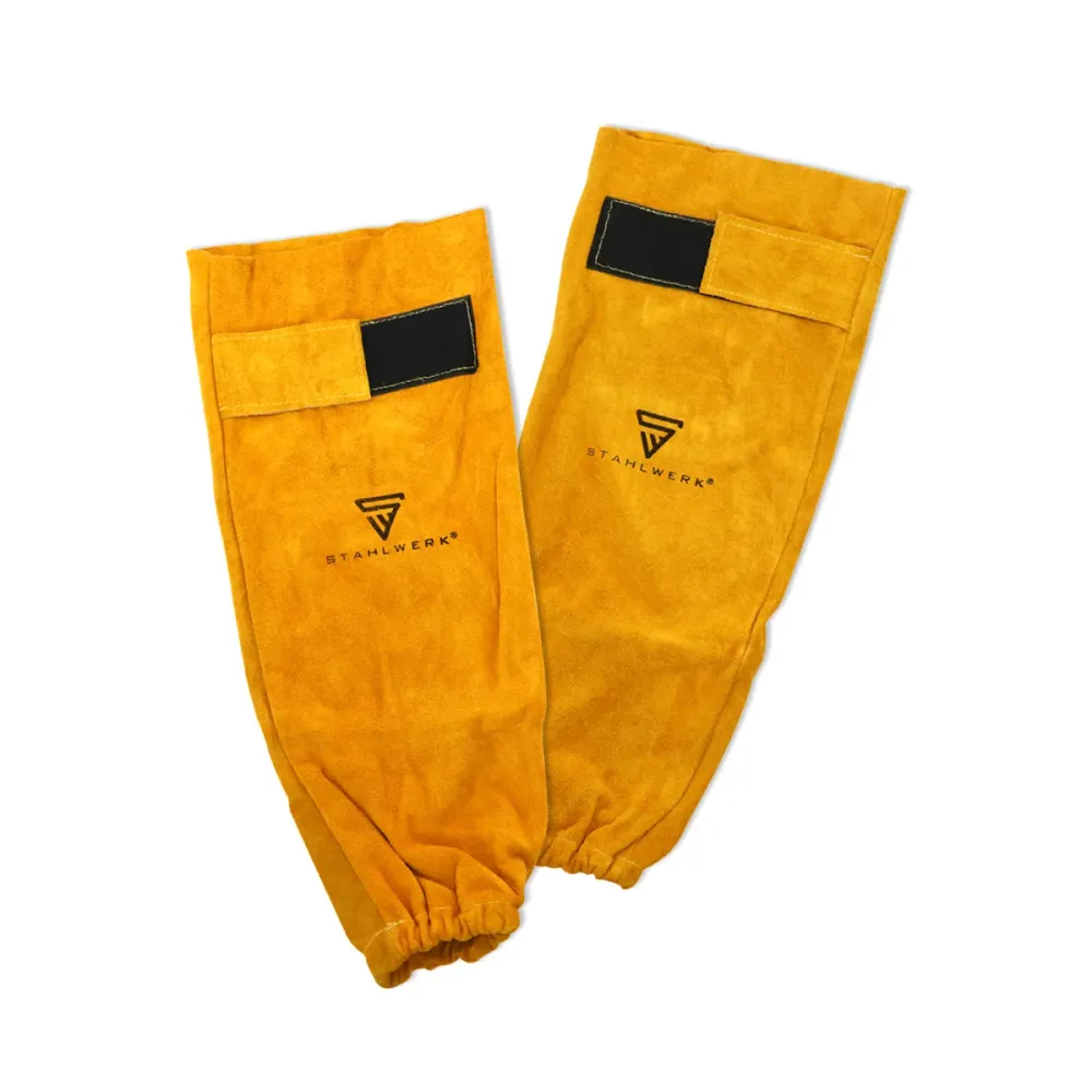 Lapins de soudage en acier des vêtements en cuir / vêtements de protection de haute qualité / lacunes / manches de soudage...