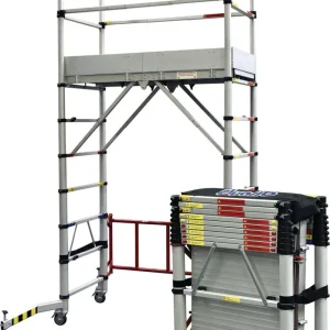 Échafaudage téléscopique Teletower charge 250 kg/m²