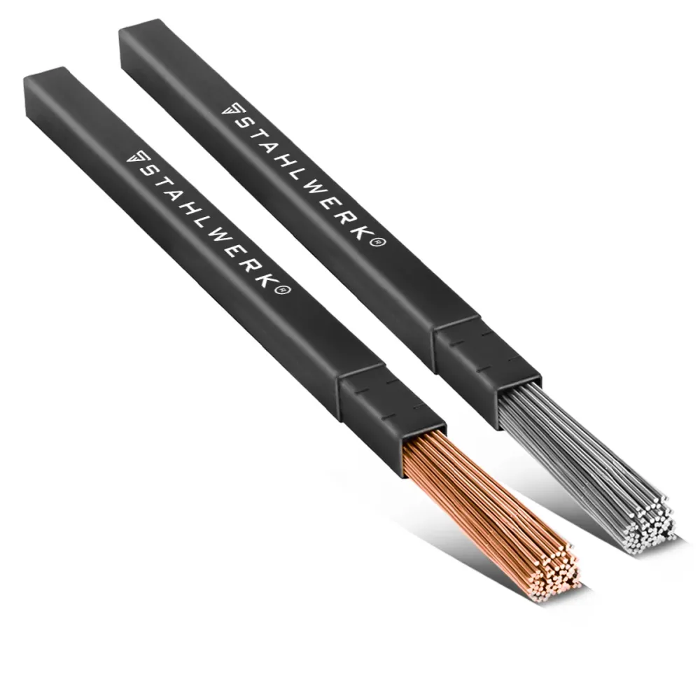 Steelworks Wig Soudage Sticks Métal / acier inoxydable / Ø 2,5 / 2,4 mm x 500 mm dans l'ensemble pratique / 1 kg / y compr...