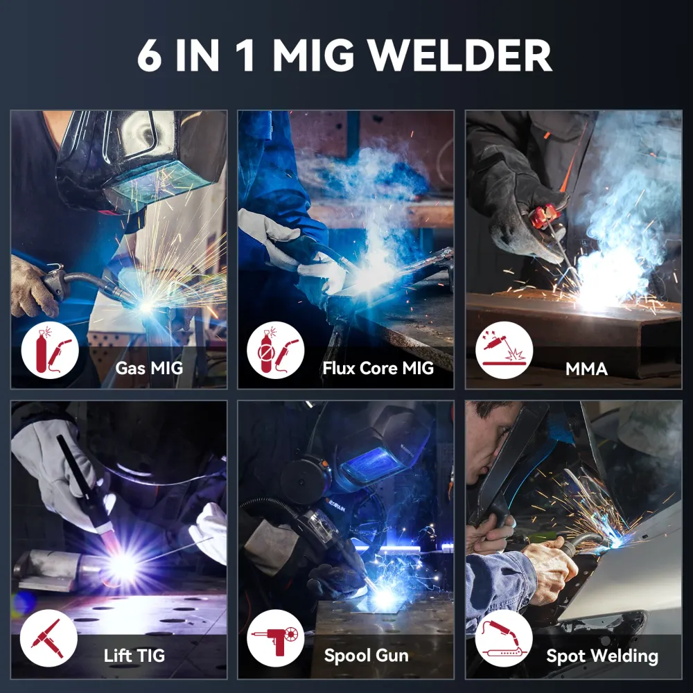 Arccaptain MIG200 FIT 6--1 En aluminium MIG Welder Wholesale Welding Machine