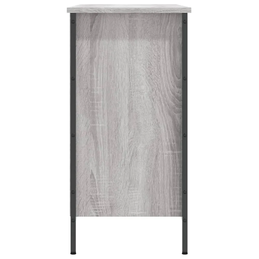 Armoire à chaussures range chaussures rangement meuble entrée couloir salon sonoma 100 x 35 x 70 cm bois d'ingénierie gris...