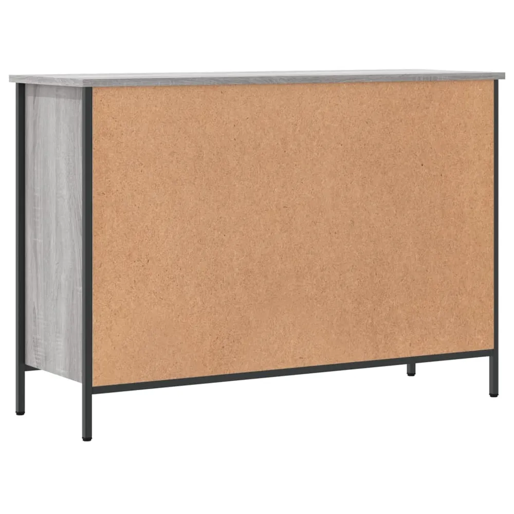 Armoire à chaussures range chaussures rangement meuble entrée couloir salon sonoma 100 x 35 x 70 cm bois d'ingénierie gris...