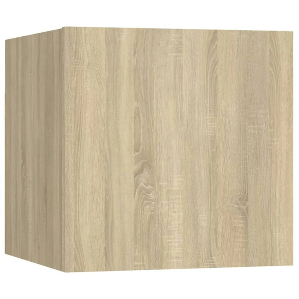 Ensemble de meubles armoire buffet TV télévision salon chambre séjour 7 pièces chêne sonoma bois d'ingénierie brun 02_0025209
