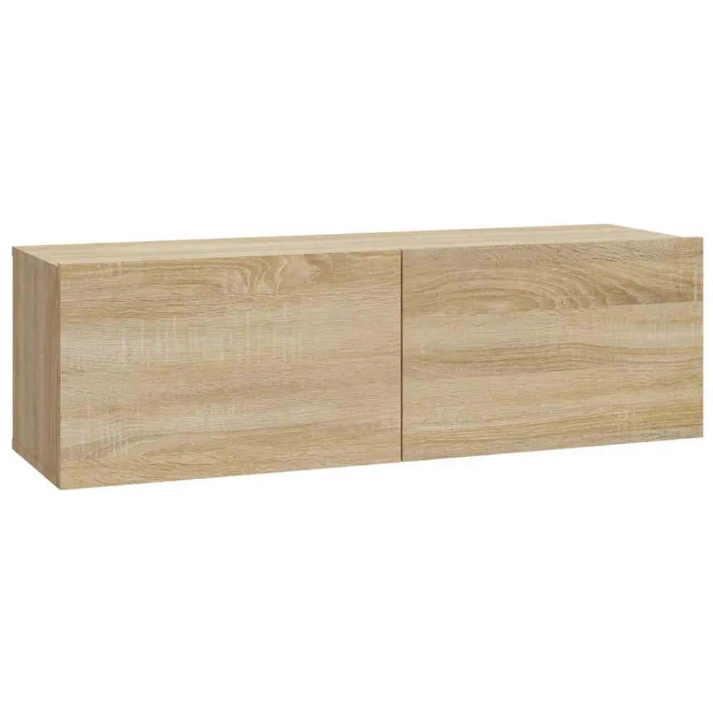 Ensemble de meubles armoire buffet TV télévision salon chambre séjour 7 pièces chêne sonoma bois d'ingénierie brun 02_0025209
