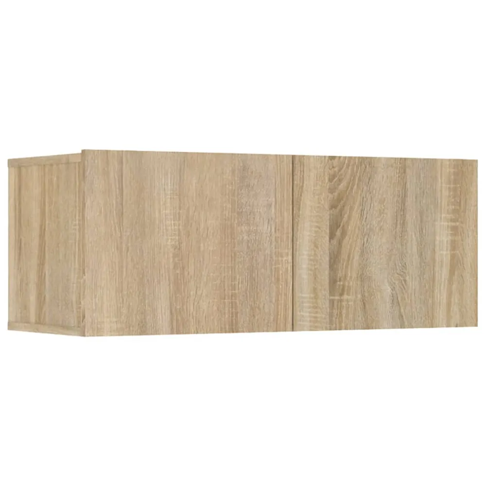 Ensemble de meubles armoire buffet TV télévision salon chambre séjour 8 pièces chêne sonoma bois d'ingénierie brun 02_0025307