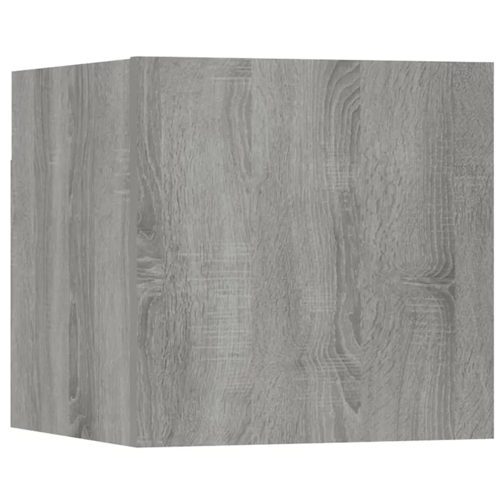 Ensemble de meubles armoire buffet TV télévision salon chambre séjour 7 pièces sonoma bois d'ingénierie gris 02_0025217